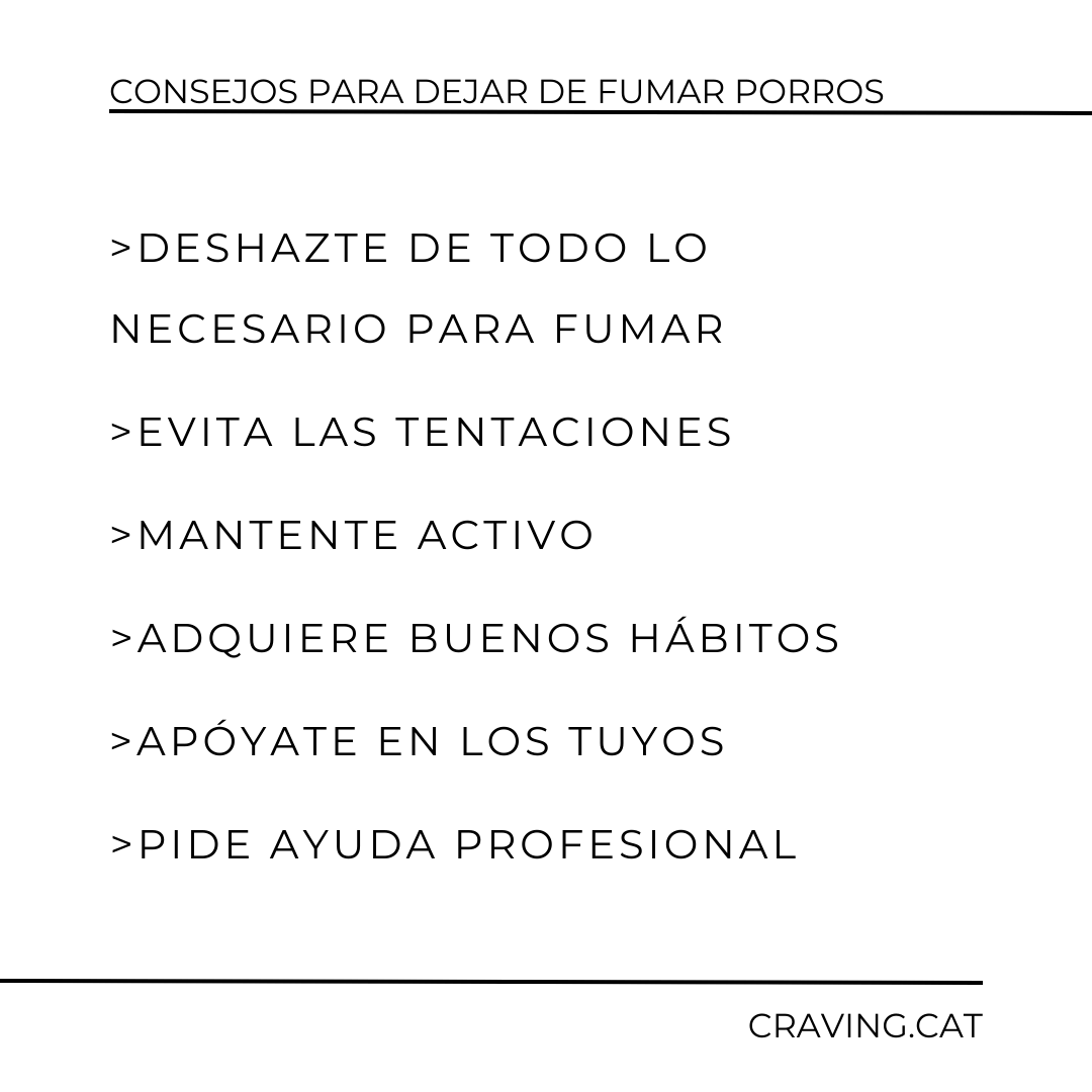 Consejos para dejar de fumar porros Consejos para dejar de fumar porros